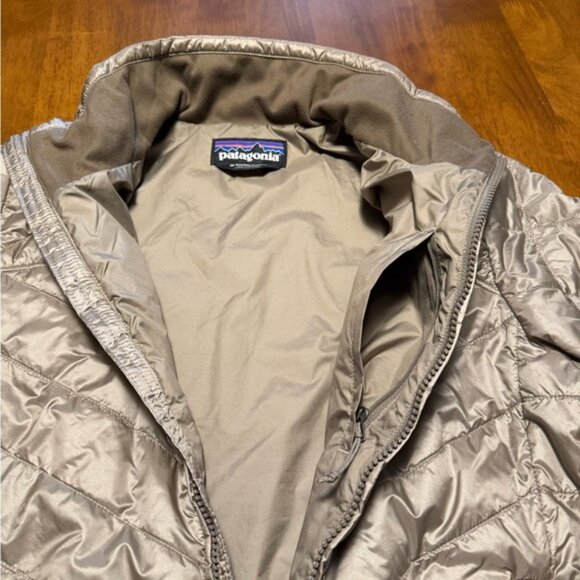 Patagonia Metallic Light brown Nano Puff Jacket, M - Picture 4 of 9